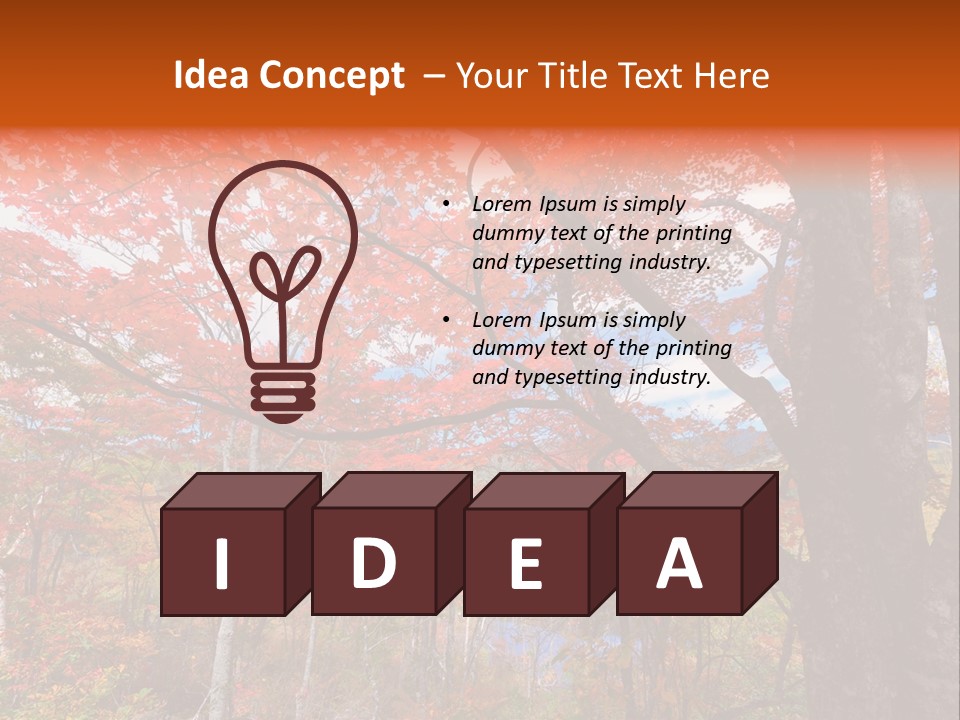 Leaf Branch Forest PowerPoint Template