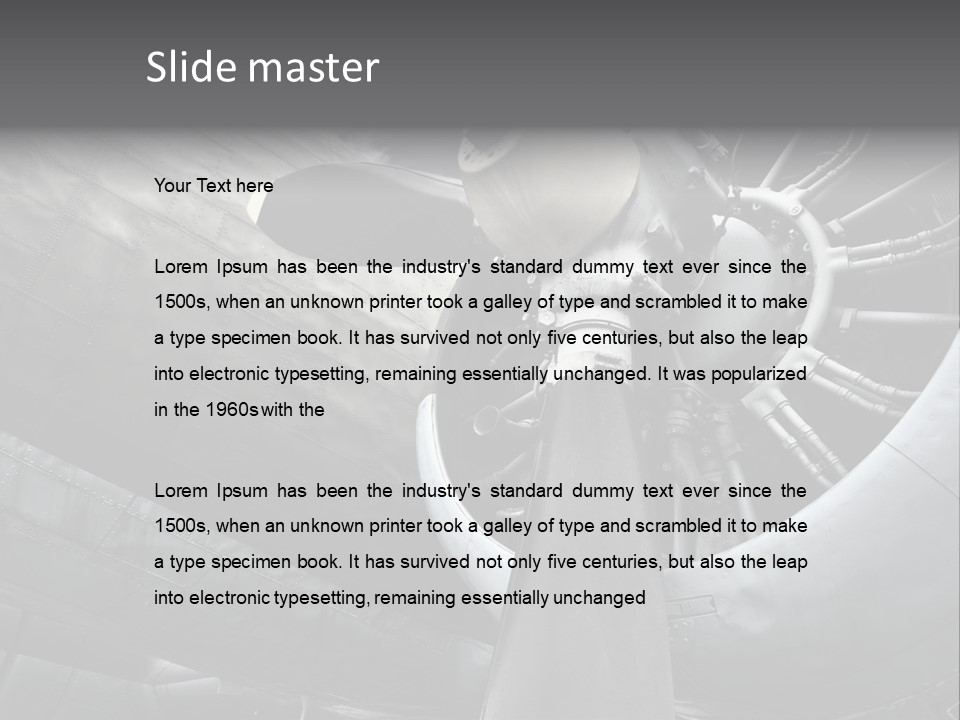 Sepia Military Aircraft Aged PowerPoint Template