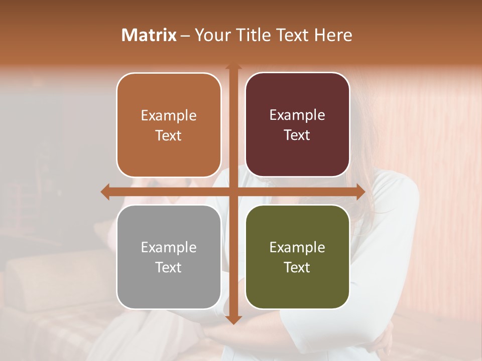 A Woman With Her Arms Crossed Standing In Front Of A Woman Sitting On A Couch PowerPoint Template