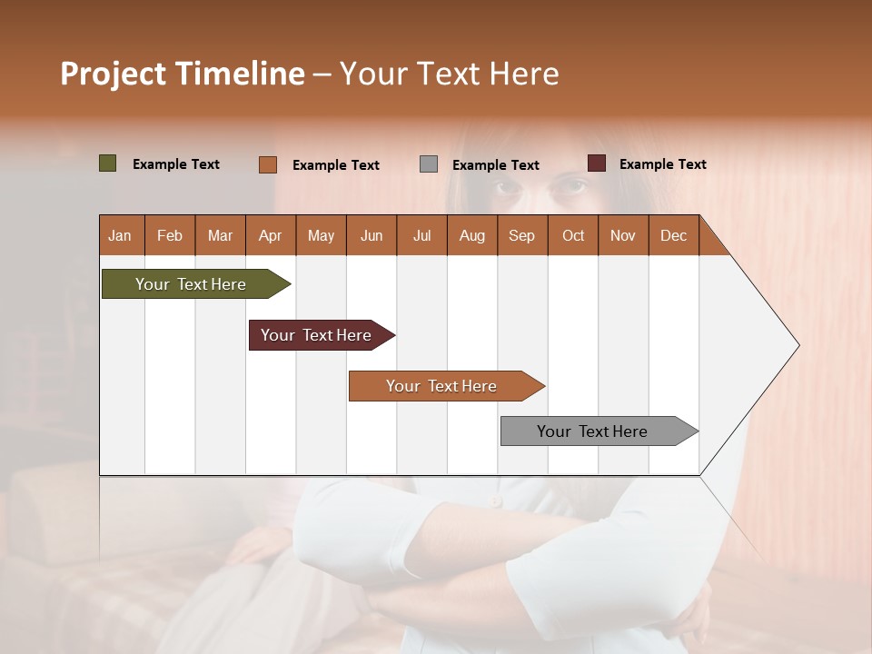 A Woman With Her Arms Crossed Standing In Front Of A Woman Sitting On A Couch PowerPoint Template