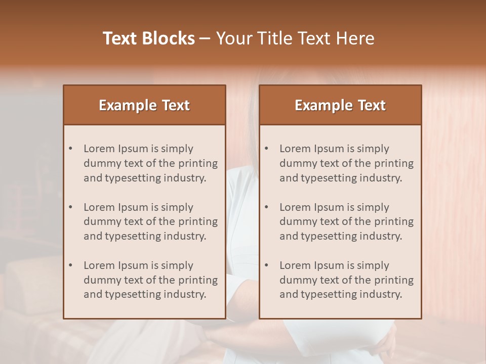 A Woman With Her Arms Crossed Standing In Front Of A Woman Sitting On A Couch PowerPoint Template