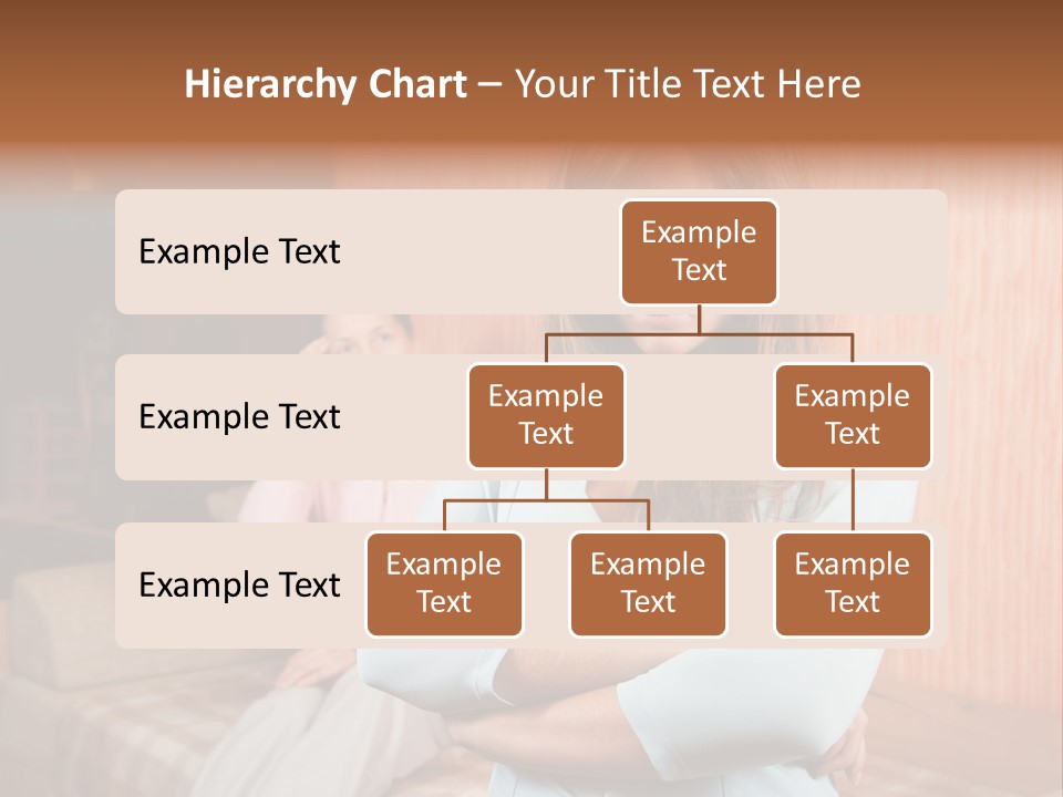 A Woman With Her Arms Crossed Standing In Front Of A Woman Sitting On A Couch PowerPoint Template