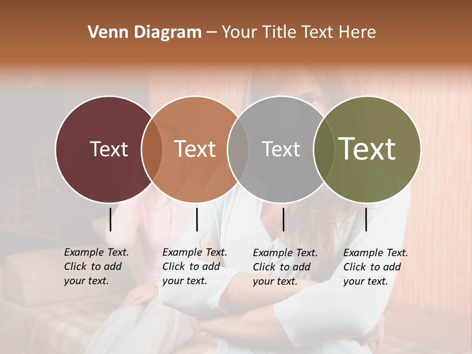 A Woman With Her Arms Crossed Standing In Front Of A Woman Sitting On A Couch PowerPoint Template