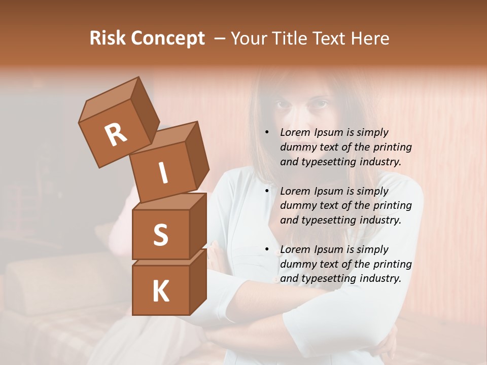 A Woman With Her Arms Crossed Standing In Front Of A Woman Sitting On A Couch PowerPoint Template