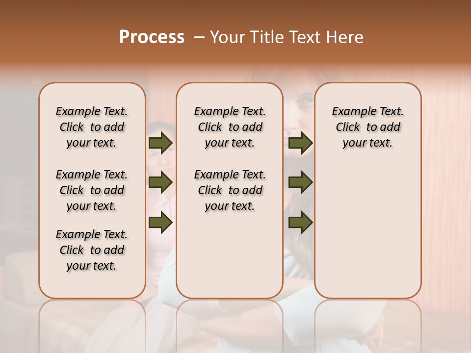 A Woman With Her Arms Crossed Standing In Front Of A Woman Sitting On A Couch PowerPoint Template