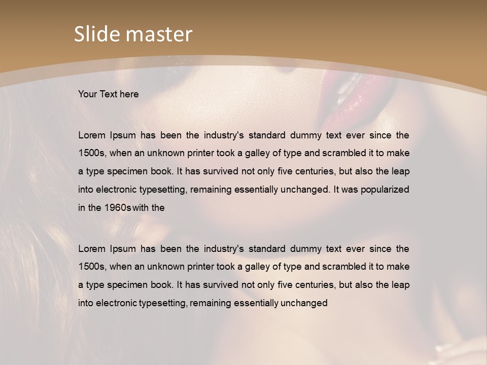 Ethnicity Couture Beautiful PowerPoint Template