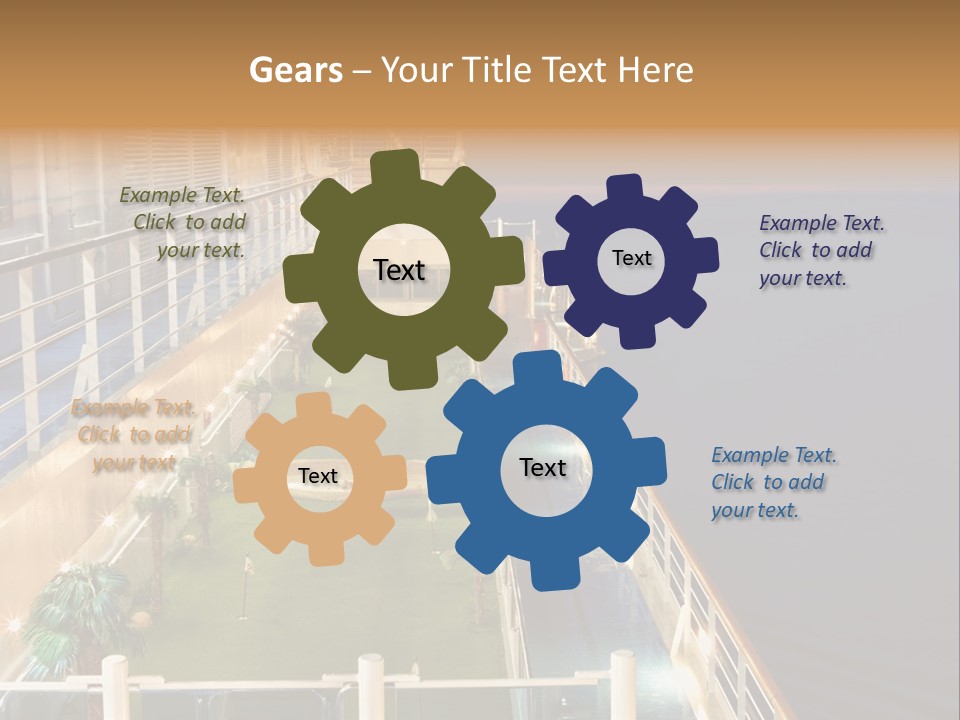 Summer Ship Ocean PowerPoint Template