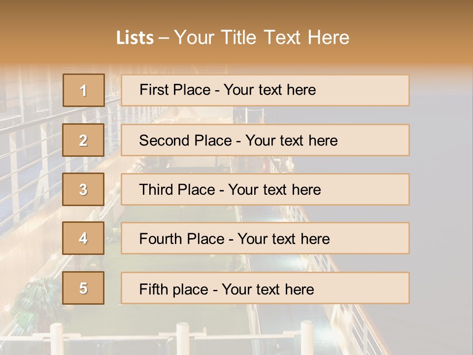 Summer Ship Ocean PowerPoint Template