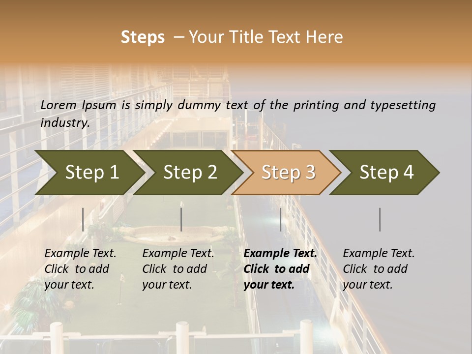 Summer Ship Ocean PowerPoint Template