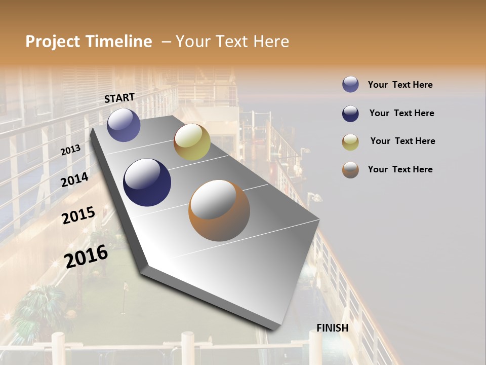 Summer Ship Ocean PowerPoint Template