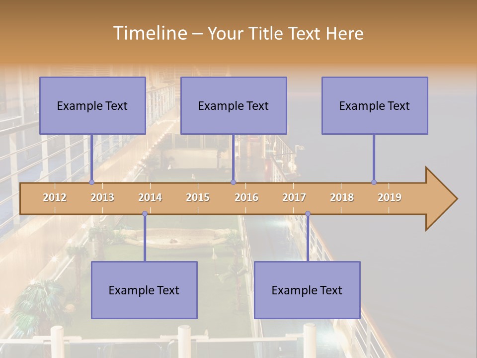 Summer Ship Ocean PowerPoint Template