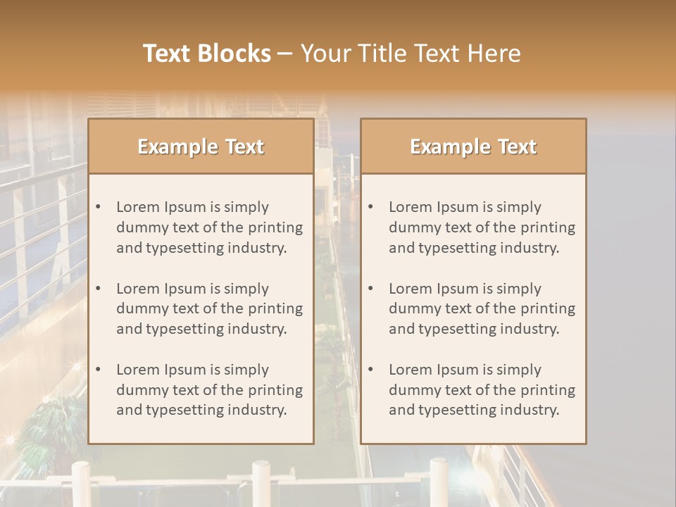 Summer Ship Ocean PowerPoint Template
