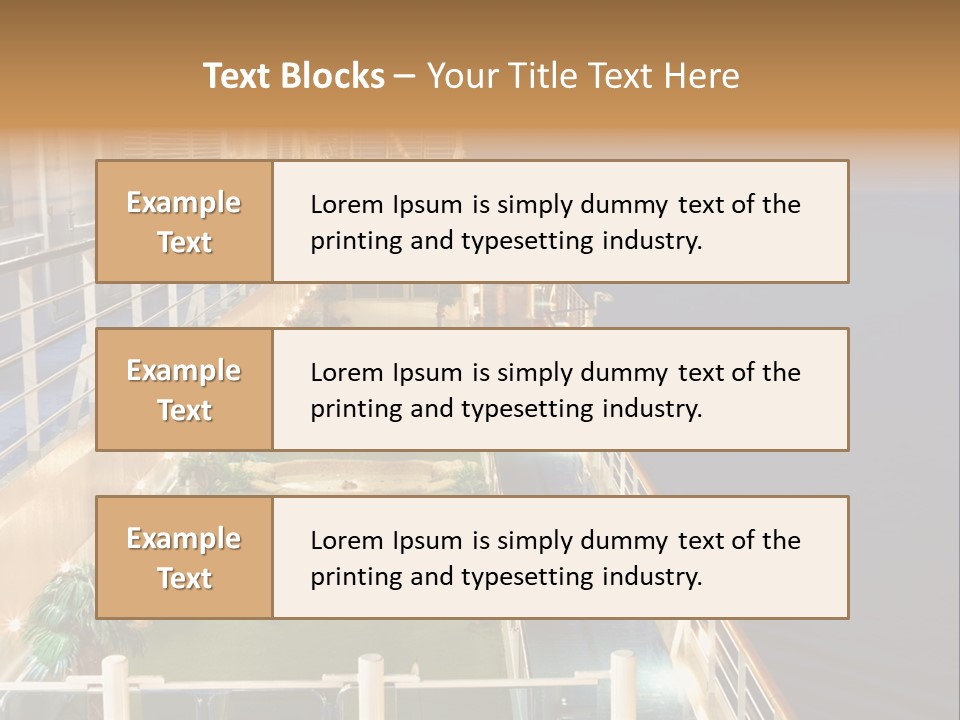 Summer Ship Ocean PowerPoint Template