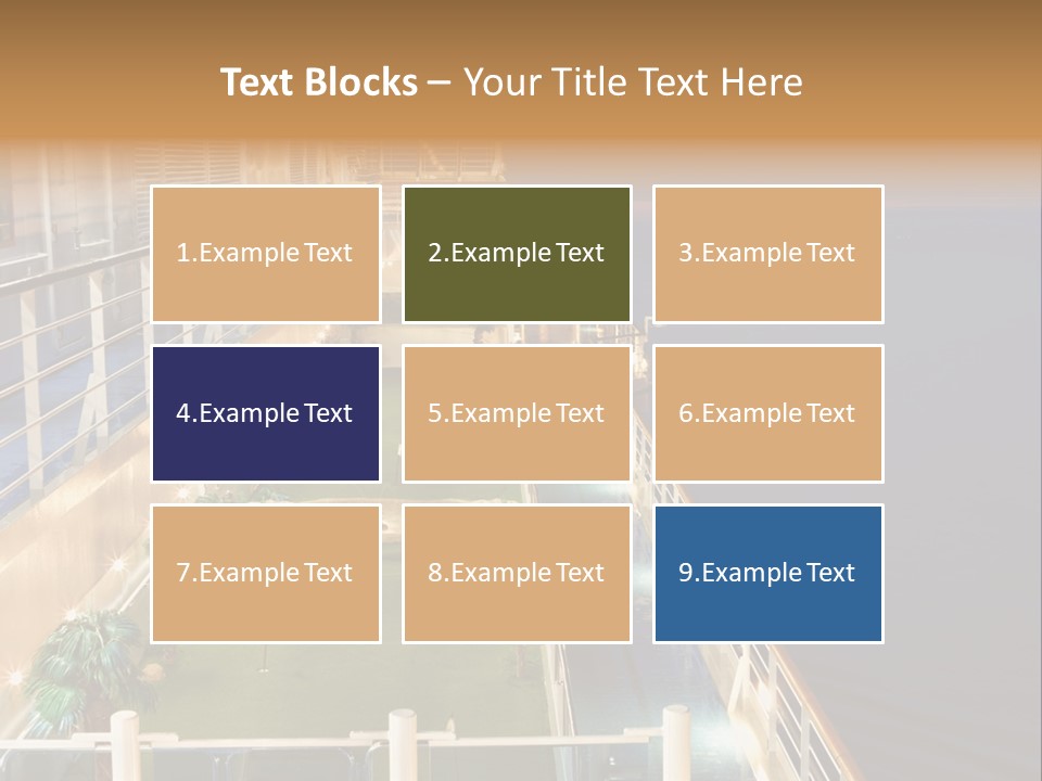 Summer Ship Ocean PowerPoint Template