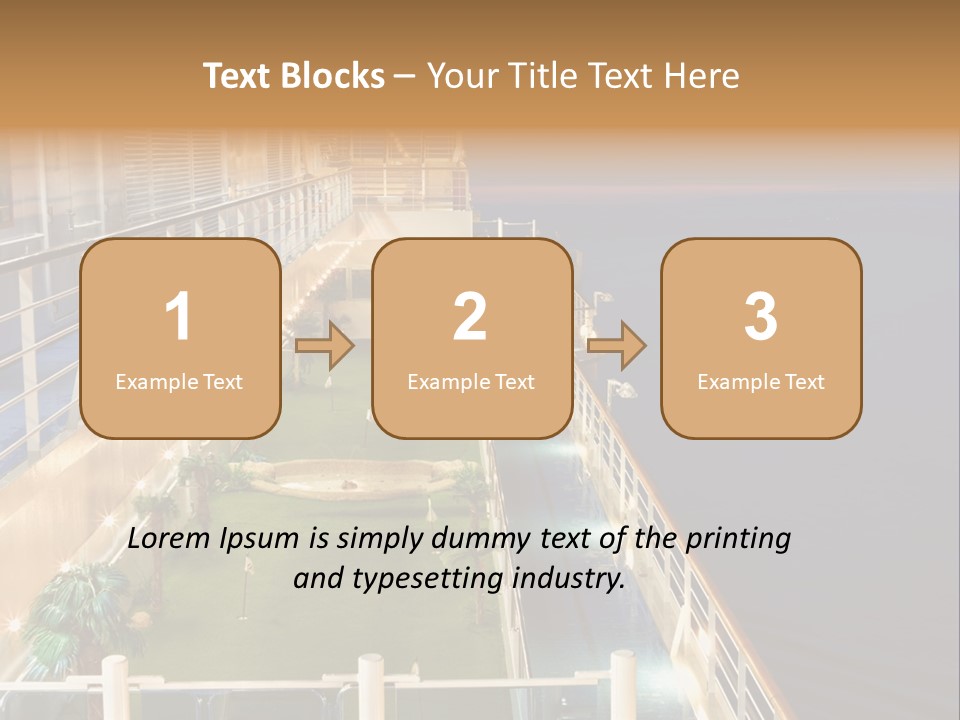 Summer Ship Ocean PowerPoint Template