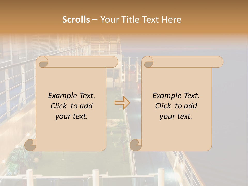 Summer Ship Ocean PowerPoint Template
