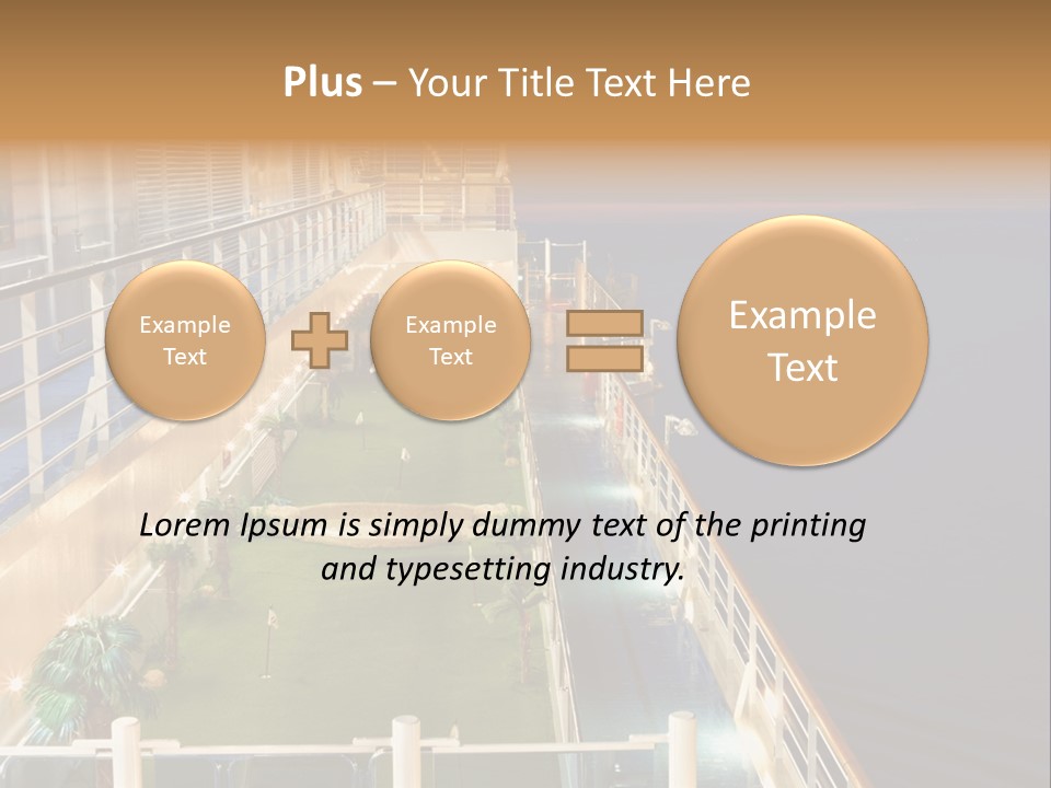 Summer Ship Ocean PowerPoint Template