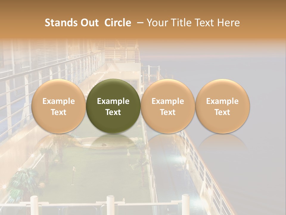 Summer Ship Ocean PowerPoint Template