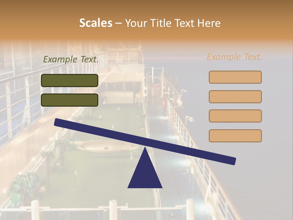 Summer Ship Ocean PowerPoint Template
