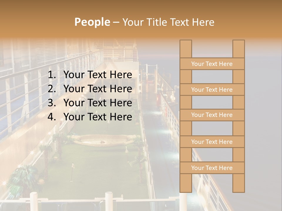 Summer Ship Ocean PowerPoint Template