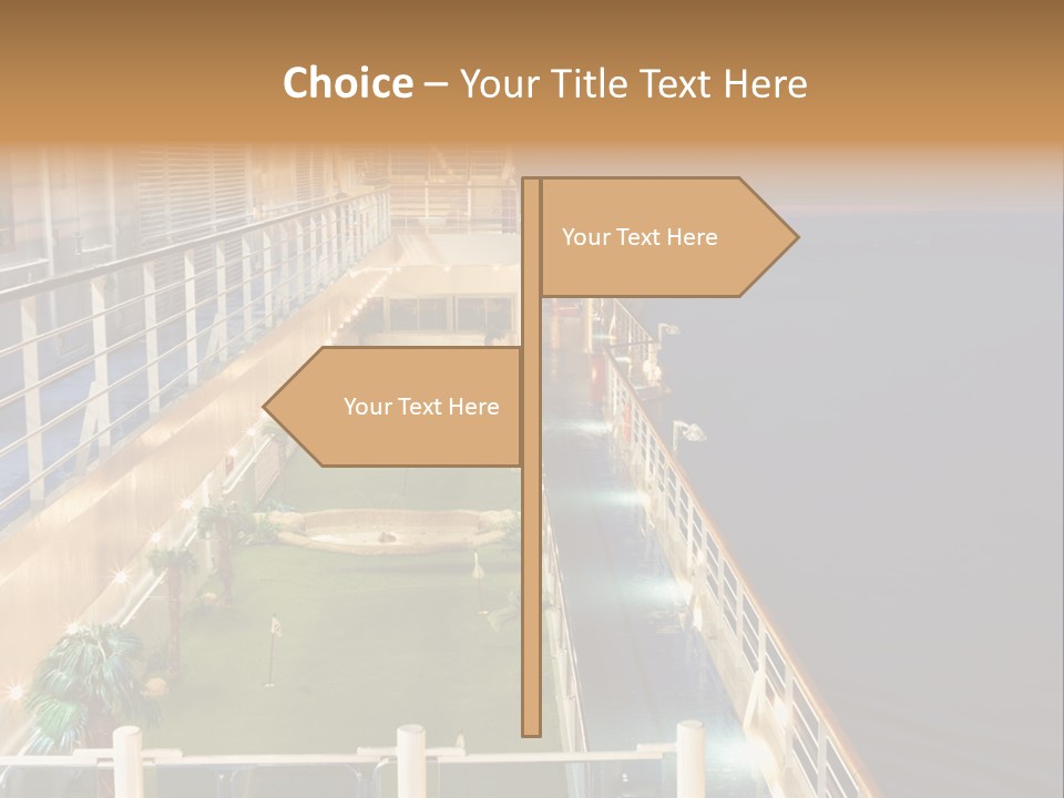 Summer Ship Ocean PowerPoint Template