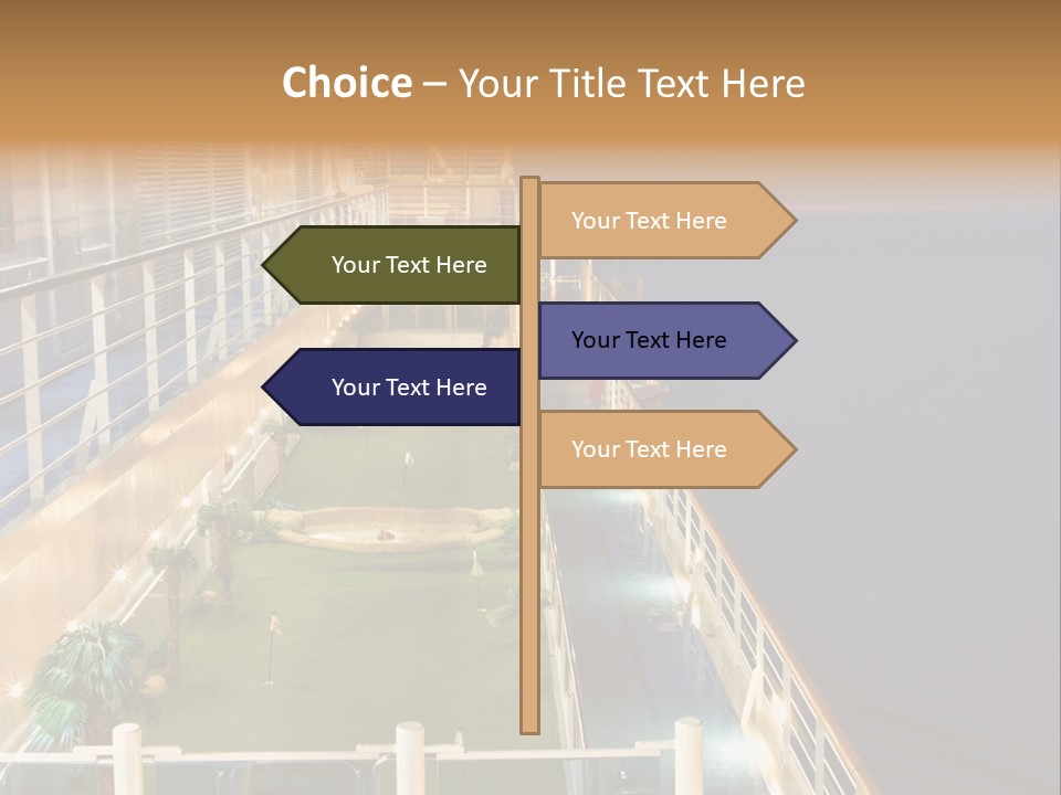 Summer Ship Ocean PowerPoint Template