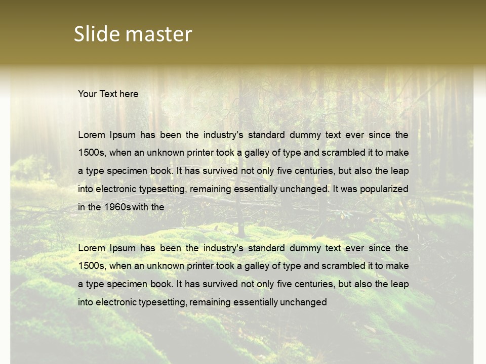 Travel Sunlight Environment PowerPoint Template