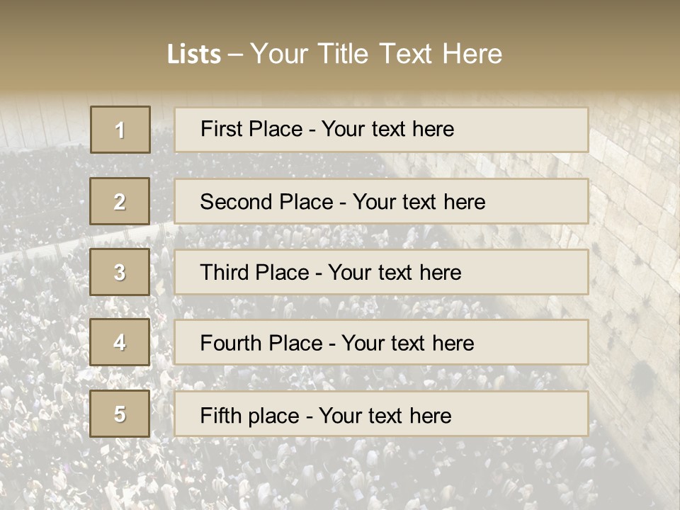 Cohanim Faith Shawl PowerPoint Template