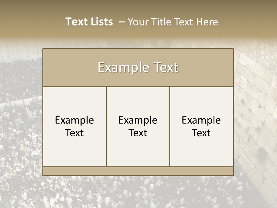 Cohanim Faith Shawl PowerPoint Template