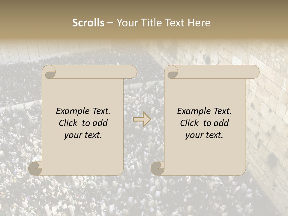 Cohanim Faith Shawl PowerPoint Template