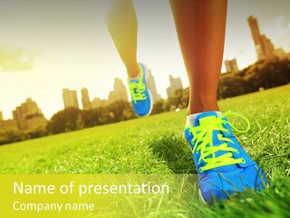 Healthy Girl Sportswear PowerPoint Template