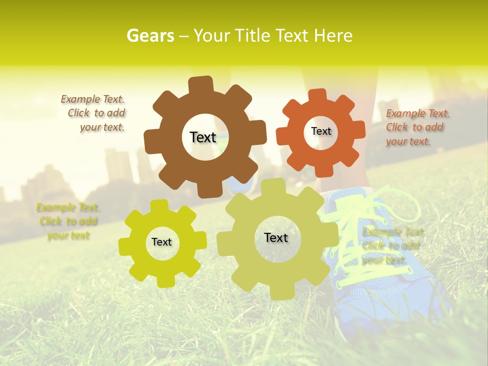 Healthy Girl Sportswear PowerPoint Template