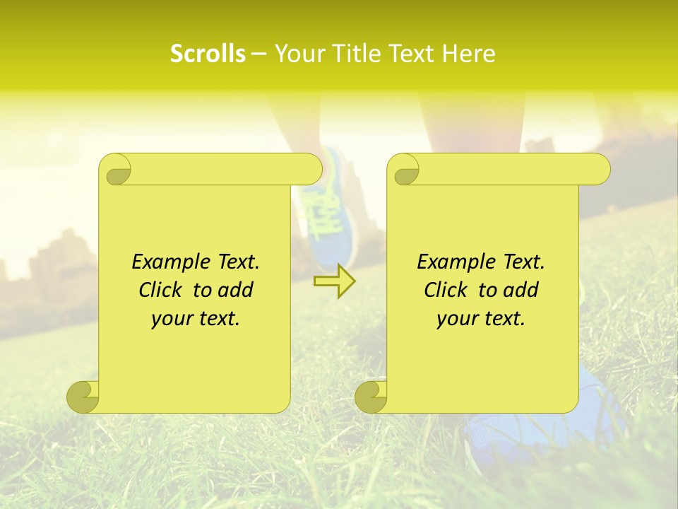 Healthy Girl Sportswear PowerPoint Template