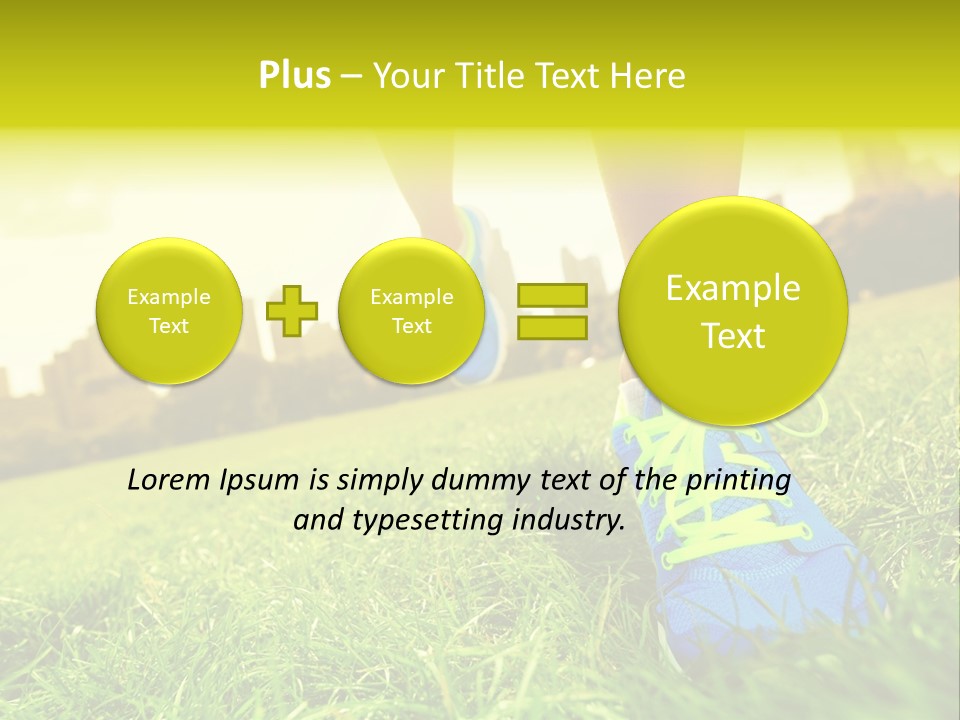 Healthy Girl Sportswear PowerPoint Template