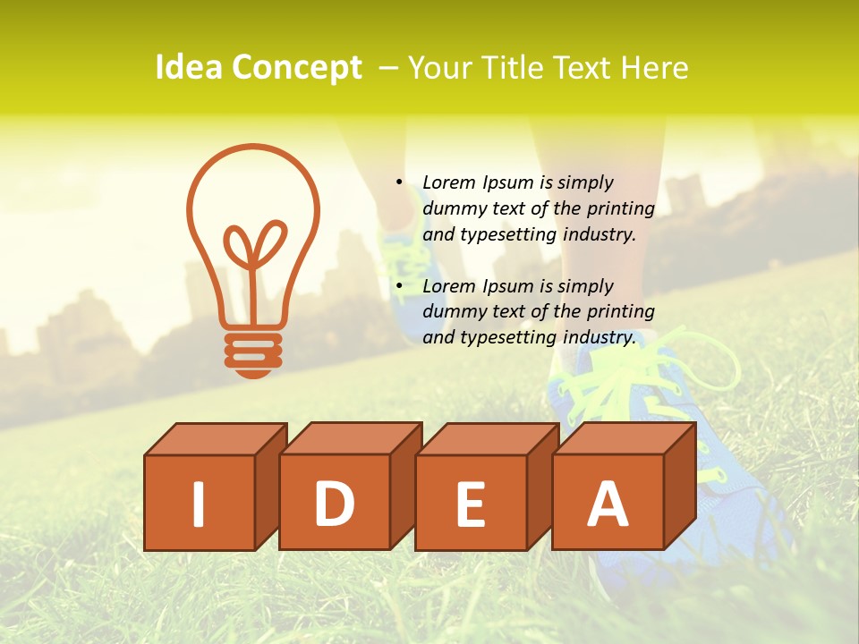 Healthy Girl Sportswear PowerPoint Template