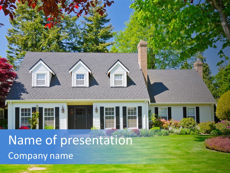 Real Mortgage Landscape PowerPoint Template