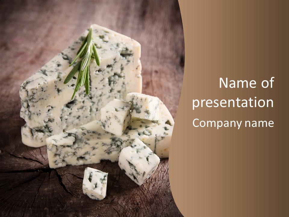 Cheese Gourmet Slice PowerPoint Template