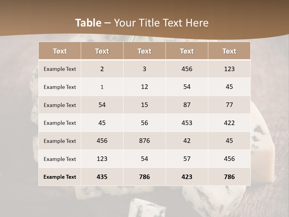 Cheese Gourmet Slice PowerPoint Template