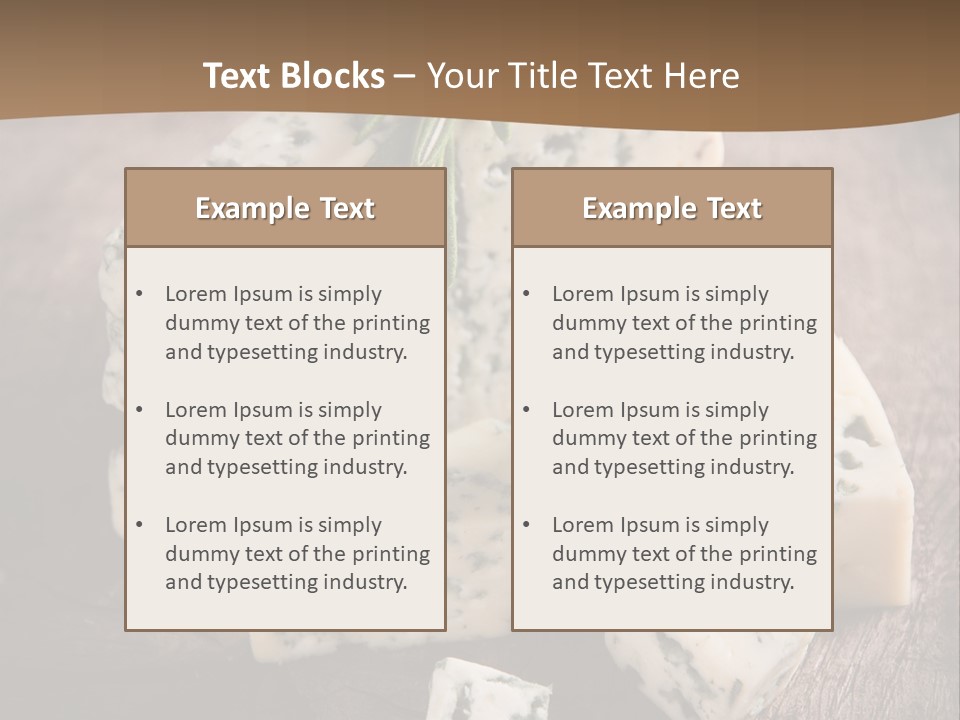 Cheese Gourmet Slice PowerPoint Template