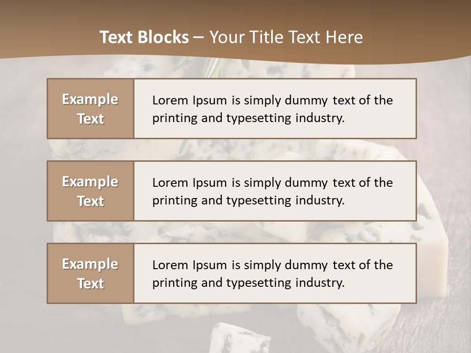Cheese Gourmet Slice PowerPoint Template