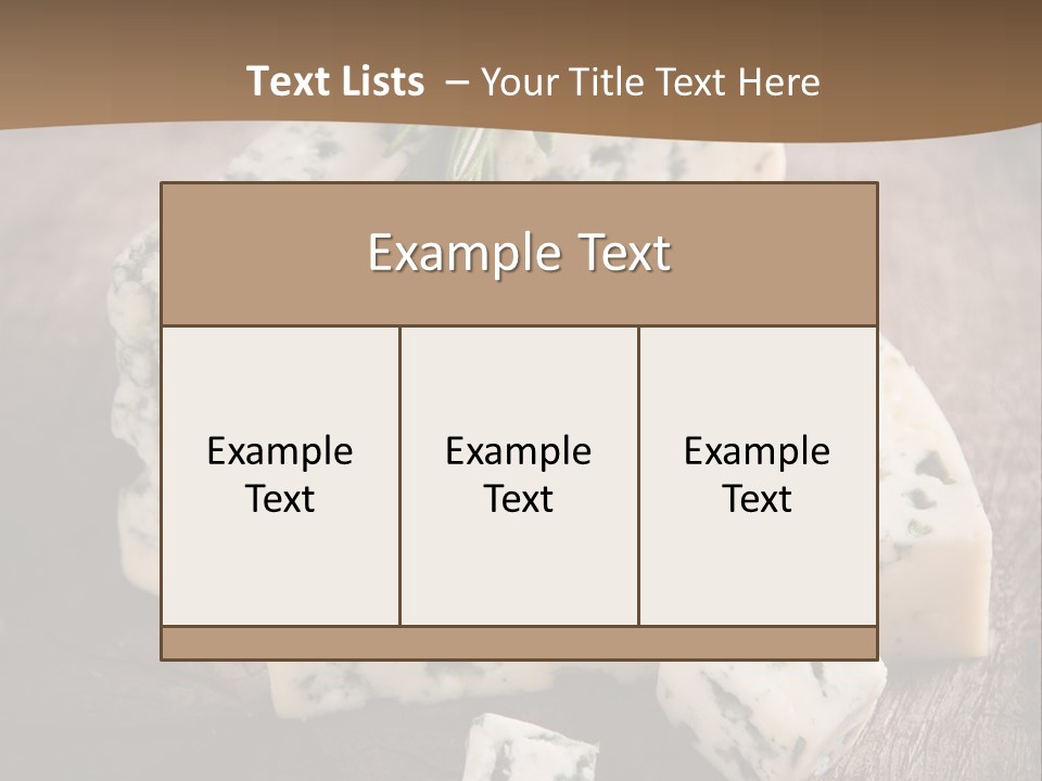 Cheese Gourmet Slice PowerPoint Template
