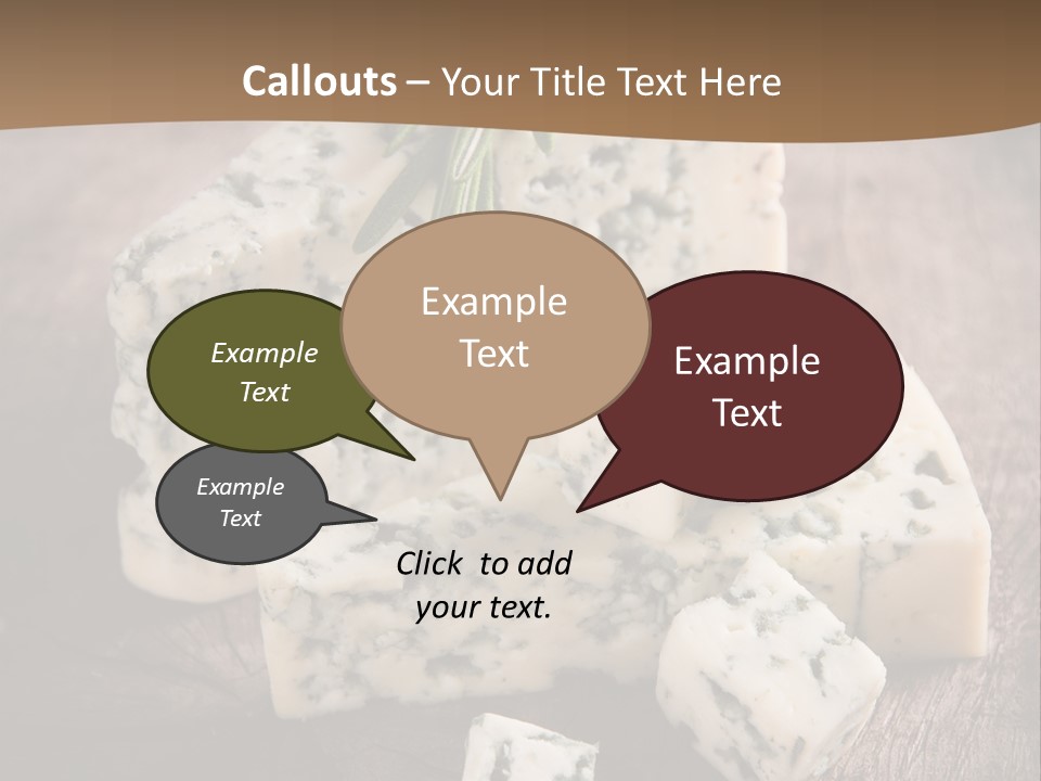 Cheese Gourmet Slice PowerPoint Template