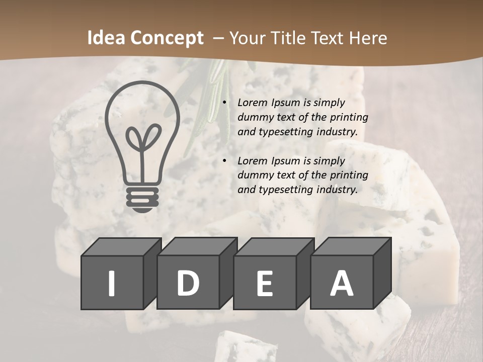 Cheese Gourmet Slice PowerPoint Template