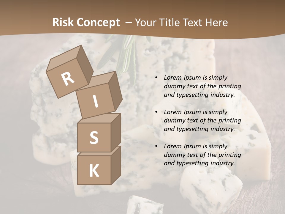 Cheese Gourmet Slice PowerPoint Template