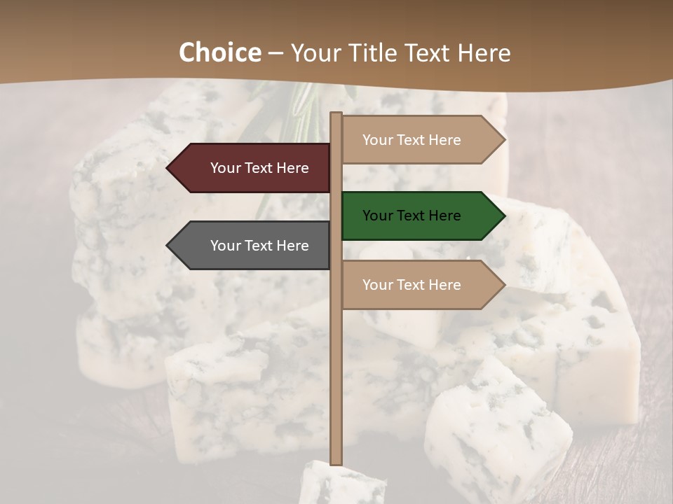 Cheese Gourmet Slice PowerPoint Template