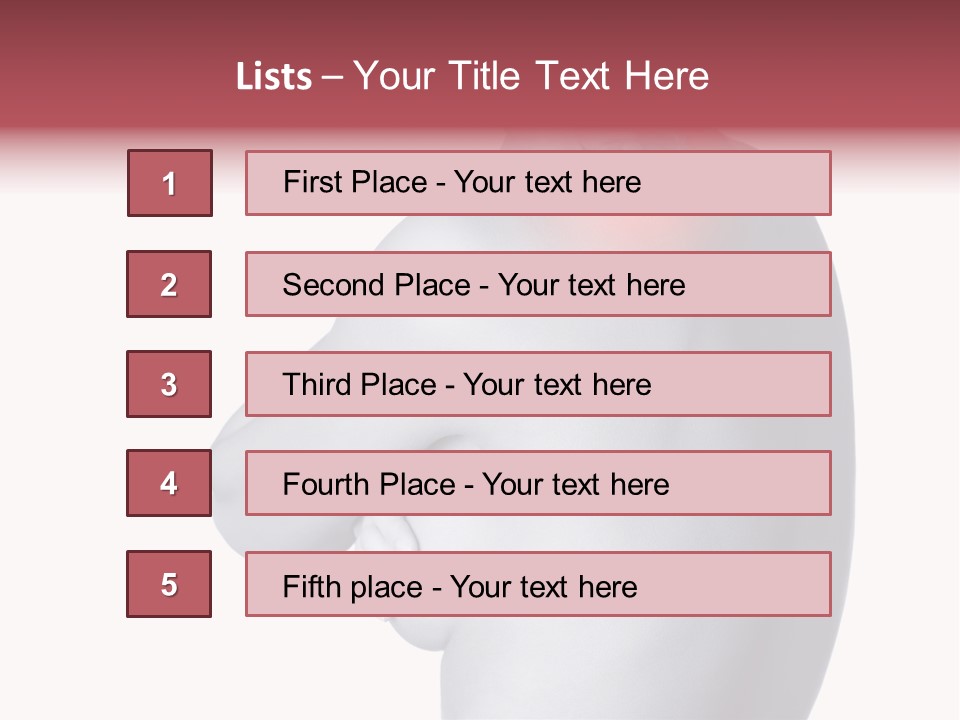 Portrait Human Beautiful PowerPoint Template