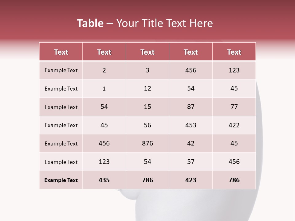 Portrait Human Beautiful PowerPoint Template