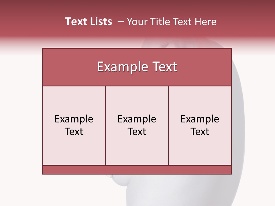 Portrait Human Beautiful PowerPoint Template