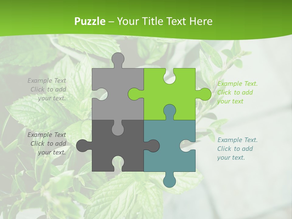 Seasoning True Myrtle Ingredient PowerPoint Template