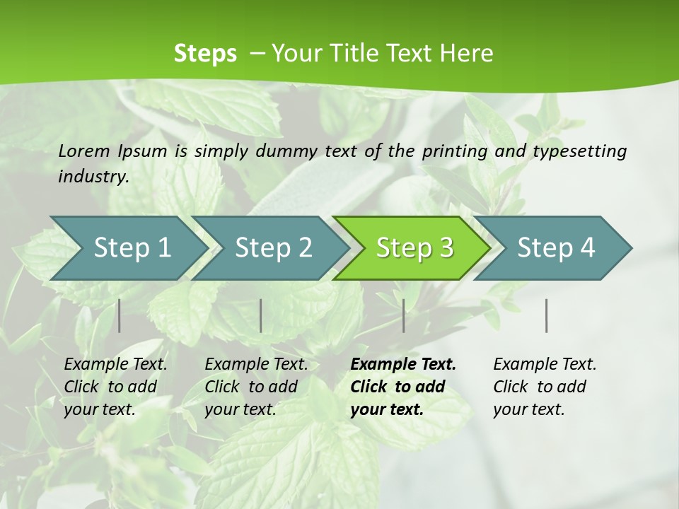 Seasoning True Myrtle Ingredient PowerPoint Template